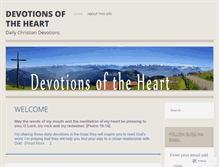 Tablet Screenshot of devotionsoftheheart.com